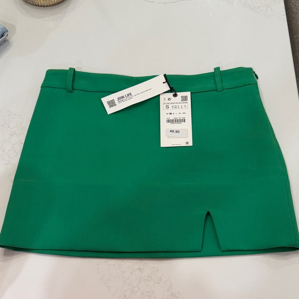 Green Mini Skirt